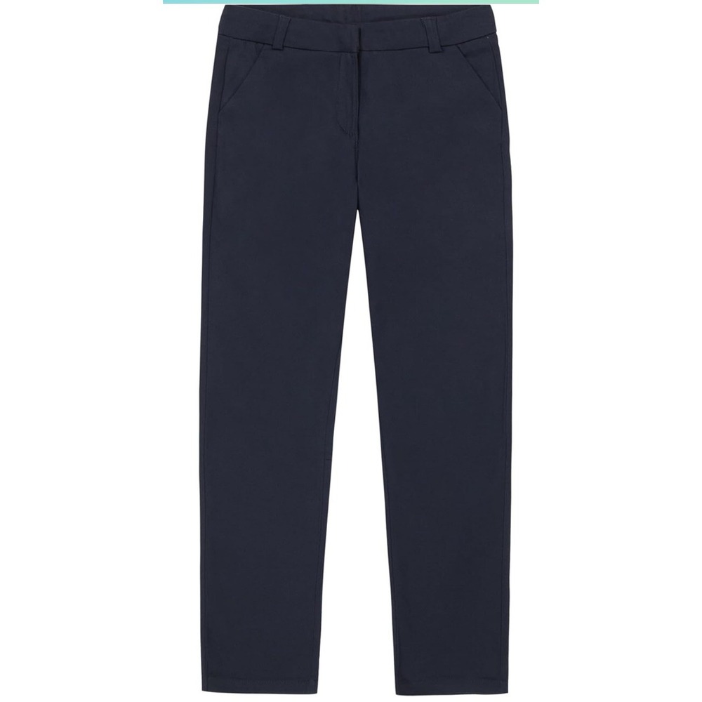 Nautica Girls' Navy School Uniform Stretch Twill Skinny Leg Pant, 12.5 Plus NWT
